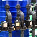 Image of electro-hydraulic valves Royalty Free Stock Photo