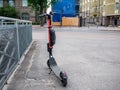 Image of electronic scooter in urban environment