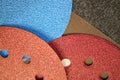 Emery paper. Image of sandpaper Royalty Free Stock Photo