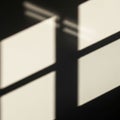 The image emphasizes minimalism through the use of light shadow and geometry Royalty Free Stock Photo
