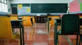 Empty Elementary Classroom - Education Concept Royalty Free Stock Photo