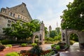 Entrance to college campus at Indiana University in Bloomington Royalty Free Stock Photo