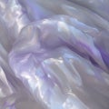 Ethereal silk waves with a subtle holographic sheen. AI generated