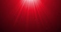 Image of falling confetti and light rays over red background Royalty Free Stock Photo