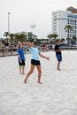 Playing Volleyball on the Beach in Pensacola Florida