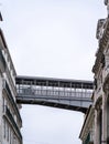 Image of the famous elevator in Lisbon: Santa Justa elevator or the Santa Justa elevator.