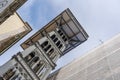 Image of the famous elevator in Lisbon: Santa Justa elevator or the Santa Justa elevator.