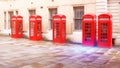 red phone boxes London Royalty Free Stock Photo