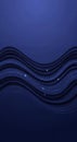Abstract blue wavy lines against a dark background with subtle stars Royalty Free Stock Photo