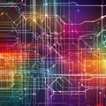 Abstract Neural Circuitry - Vibrant AI Visualization