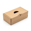 Apple box packaging isolated on white background Royalty Free Stock Photo