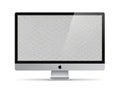 Apple imac computer display isolated on white background Royalty Free Stock Photo
