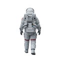 An astronaut in a white spacesuit stands on a transparent background Royalty Free Stock Photo
