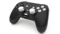 Black video game controller isolated on white background Royalty Free Stock Photo