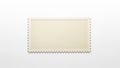 Blank postage stamp isolated on white background Royalty Free Stock Photo