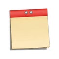 Sticky note isolated on white background Royalty Free Stock Photo