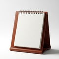 Brown leather notepad holder Royalty Free Stock Photo
