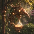 Steampunk Bird Feeder: An Artful Twist on Avian Delight