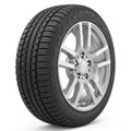 Car tire with silver rim isolated on white background Royalty Free Stock Photo