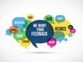 We want your feedback Royalty Free Stock Photo
