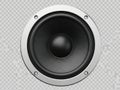 Close-up of a speaker isolated on white background isolated on white background Royalty Free Stock Photo