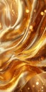 Abstract Golden Liquid Waves Background Royalty Free Stock Photo