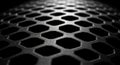 Abstract Hexagonal Grid Pattern with Dramatic Lighting and Dark Background texture Royalty Free Stock Photo