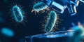 Scientific Experiment with Microorganisms in Laboratory Setting