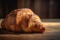 crispy freshly baked croissant