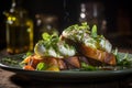 burrata and pesto toasts italian bruschetta