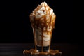 caramel frappuccino coffee beverage