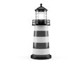 Lighthouse model isolated on white background Royalty Free Stock Photo