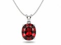 Elegant ruby pendant necklace isolated on transparent background Royalty Free Stock Photo