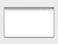 Empty browser window isolated on white background Royalty Free Stock Photo