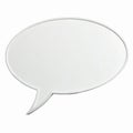 Empty Speech Bubble for Communication Design and Conversation Graphic Elements Royalty Free Stock Photo