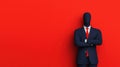 Confident Business Mannequin: A Faceless Representation of Corporate Impersonality Royalty Free Stock Photo