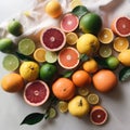 Citrus Fruits Flatlay