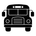 School Bus Front View Vector Illustration for Educational and Transportation Designs Royalty Free Stock Photo