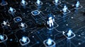 Virtual Assistant Hologram with AI and Chatbot Communication via Social Media Icons