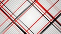 Intersecting red and black lines Royalty Free Stock Photo