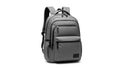 Gray backpack isolated on white background Royalty Free Stock Photo