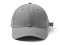 Gray baseball cap isolated on white background Royalty Free Stock Photo