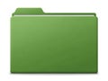 Green folder icon isolated on white background Royalty Free Stock Photo