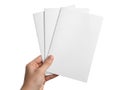 Stack of paper sheets isolated on white background Royalty Free Stock Photo