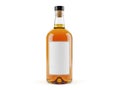Blank whiskey bottle label design isolated on white background Royalty Free Stock Photo