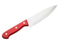 Red-handled kitchen knife isolated on transparent background isolated on transparent background Royalty Free Stock Photo