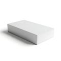 A large, rectangular, white box with a smooth surface and sharp edges Royalty Free Stock Photo