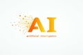 AI Letters Representing Artificial Intelligence Concept Royalty Free Stock Photo