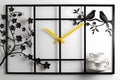 The image features a meticulously crafted wall clock, set against a pristine white backdrop. Royalty Free Stock Photo