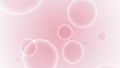 Soft Pink Gradient Background with Floating Transparent Bubbles Royalty Free Stock Photo